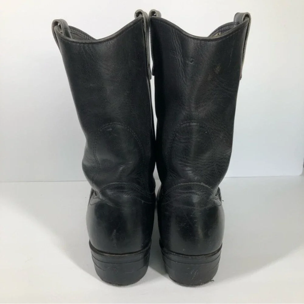 Vintage Red Wing Black Leather Peco Boots 14092 2290 SiE 12D